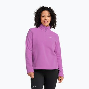Női polár pulóver Jack Wolfskin Taunus 100 Half Zip foxglove