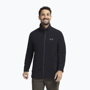 Férfi polár pulóver Jack Wolfskin Taunus 100 Full Zip black