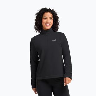 Női polár pulóver Jack Wolfskin Taunus 100 Half Zip black