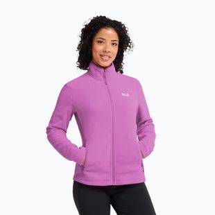 Női polár pulóver Jack Wolfskin Taunus 100 Full Zip foxglove