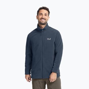 Férfi polár pulóver Jack Wolfskin Taunus 100 Full Zip midnight sky