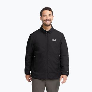 Férfi bélelt kabát Jack Wolfskin Trail Light Ins 2IN1 black