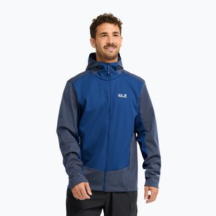 Férfi softshell dzseki Jack Wolfskin Skyvail blue orchid