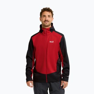 Férfi softshell dzseki Jack Wolfskin Skyvail siren red