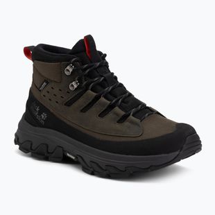 Férfi túracipő Jack Wolfskin Apex Hike Texapore Mid obsidian moss