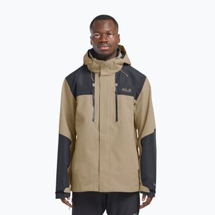 Férfi esőkabát Jack Wolfskin Jasper 2L hazel wood