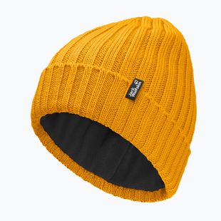 Téli sapka Jack Wolfskin Rib Knit burly yellow jw