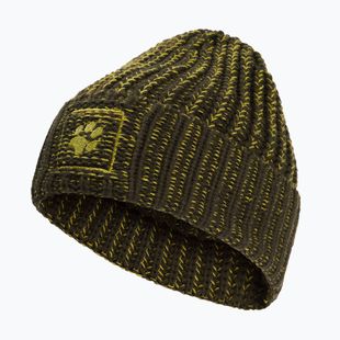 Téli sapka Jack Wolfskin Badge Beanie obsidian moss