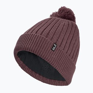 Téli sapka Jack Wolfskin Pom Pom Beanie sheer plum