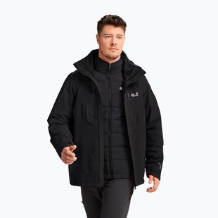 Férfi 3 az 1-ben kabát Jack Wolfskin Jasper Pro 3IN1 black