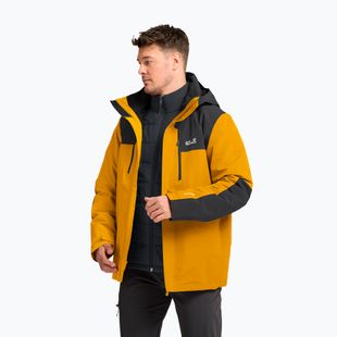 Férfi 3 az 1-ben kabát Jack Wolfskin Jasper Pro 3IN1 burly yellow jw