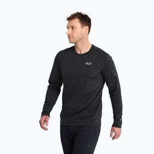 Férfi trekking longsleeve Jack Wolfskin Trail black