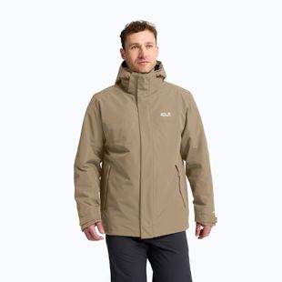 Férfi 3 az 1-ben kabát Jack Wolfskin Stonelite 3In1 hazel wood