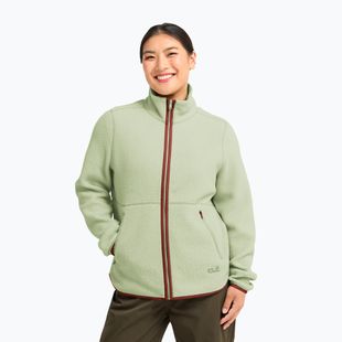 Női polár pulóver Jack Wolfskin Lite Curl Full Zip melon