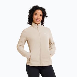 Női polár pulóver Jack Wolfskin Taunus 100 Full Zip oyster