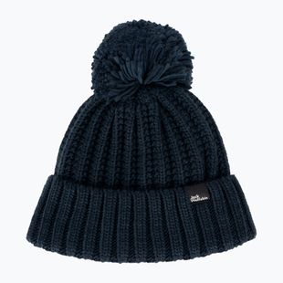 Női téli sapka Jack Wolfskin Highloft Knit Beanie éjszakai kék