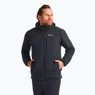 Jack Wolfskin férfi Kammweg Pile Fz fantom fleece pulóver