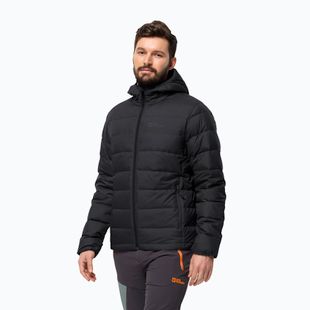 Férfi Jack Wolfskin Ather Down Hoody esőkabát fekete