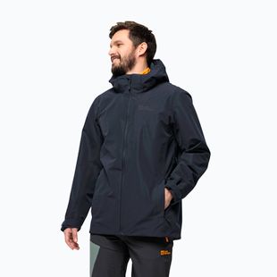 Jack Wolfskin férfi esőkabát Fernblick 2L éjszakai kék