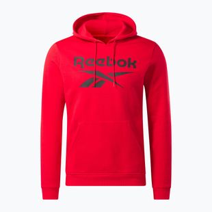 Férfi Reebok Identity Big Logo Fleece kapucnis pulóver vörös/fekete