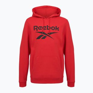 Férfi Reebok Identity Big Logo Fleece kapucnis pulóver vörös/fekete