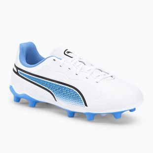 PUMA King Match FG/AG gyermek futballcipő fehér 107266 01