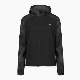 Női futókabát PUMA Run AOP Favorite Woven black/grey