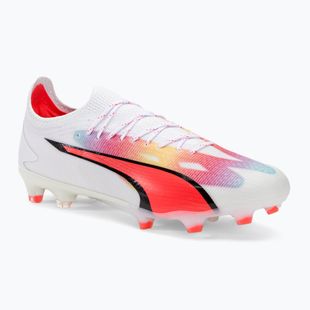 PUMA Ultra Ultimate FG/AG férfi futballcipő puma fehér/fekete/fekete/tűz orchidea
