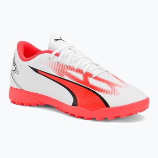 Férfi futballcipő PUMA Ultra Play FG/AG puma fehér/puma fekete/tűz orchidea