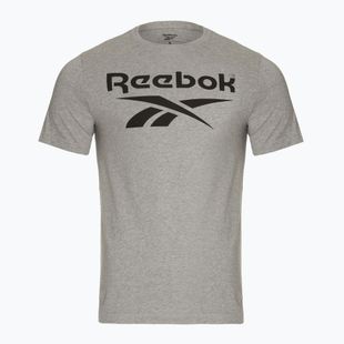 Férfi Reebok póló Reebok Identity Big Logo Tee közepes szürke szürkésbarna pepita