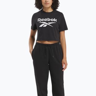 Női Reebok Identity Big Logo Big Logo Crop Tee fekete