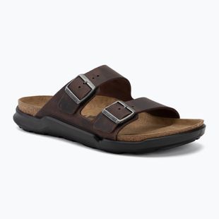 Férfi papucsok BIRKENSTOCK Arizona Crosstown Oiled Leather Regular habana/black