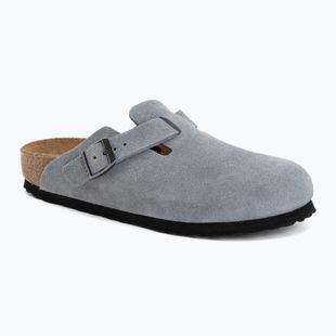 Papucsok BIRKENSTOCK Boston Suede Leather stone blue