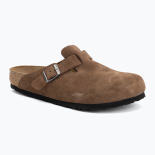 Papucsok BIRKENSTOCK Boston Suede Leather dark tea