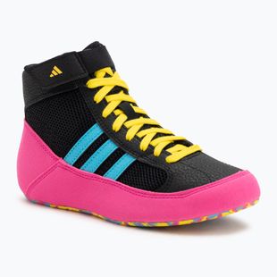 Bokszcipő adidas Havoc core black/signal cyan/yellow