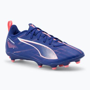 PUMA Ultra 5 Play FG/AG Jr gyermek labdarúgócipő lapis lazuli/puma fehér/naplemente fénye