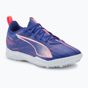 PUMA Ultra 5 Play TT Jr gyermek labdarúgócipő lapis lazuli/puma white/sunset glow