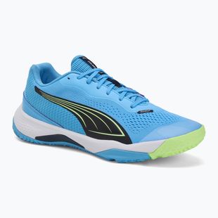 Férfi beltéri sportcipő PUMA Solarstrike III luminous blue/club navy/fizzy alma
