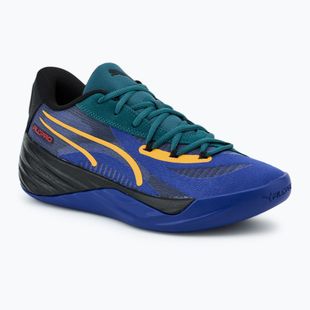 Férfi kosárlabda cipő PUMA All-Pro Nitro Crowd Craze lapis lazuli/cold green/puma black