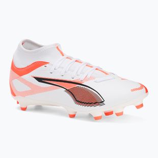 Férfi futballcipő PUMA Ultra 5 Play+ FG/AG puma fehér/puma fekete/izzó piros