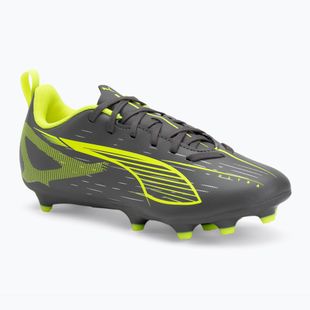 PUMA Ultra 5 Play FG/AG Jr matt öregedő ezüst/sárga riasztás/puma öregedő ezüst gyermek focicipő