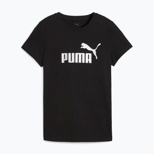 Női PUMA ESS Metallic No. 1 Logo Tee puma fekete/fém ezüst