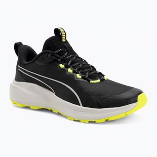 PUMA Skyrocket Lite Trail futócipő puma fekete/tollszürke/sárga riasztás