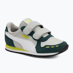 PUMA Cabana Racer SL 20 V PS junior cipő coollightgray/pumawhite/darkmyrtle/limesmash