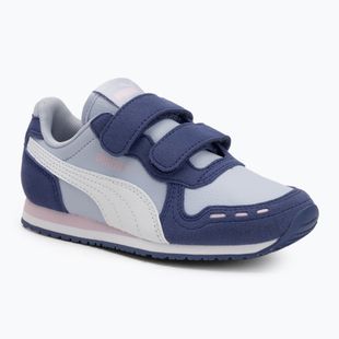 PUMA Cabana Racer SL 20 V PS hűvös időjárás/puma fehér/kék kristály/rózsaszín lila junior cipő