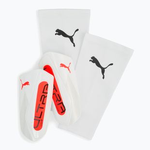 PUMA Ultra Light Sleeve sípcsontvédő puma fehér/izzó piros