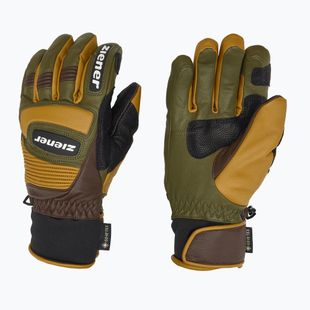 Férfi síkesztyű ZIENER Guard GTX + Gore Grip PR alpine dark/brown