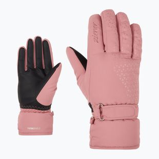 Női síkesztyűk ZIENER Kisar Aquashield rose blossom
