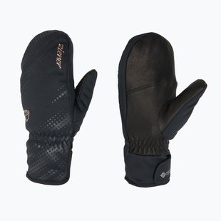 Női síkesztyű ZIENER Karoia WS PR Mitten black/rose metallic