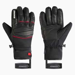 Férfi síkesztyű ZIENER Gomin-Z AS black/red